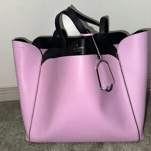 Kate Spade Magnolia Pink and Black Tote Bag